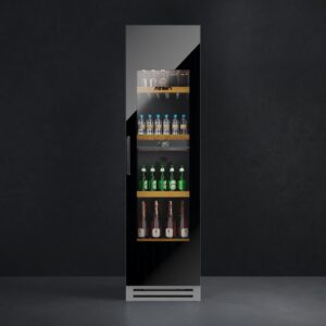 CERVEJEIRA – CHAMPANHEIRA – BEBIDAS 3 EM 1 DUAL ZONE ATTIMO 300 LITROS BUILT-IN BLACK